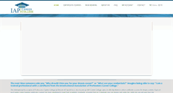 Desktop Screenshot of iapcollege.com